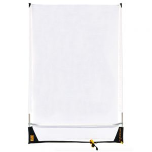 Sunbounce Sun-Swatter Pro Panel, wahlweise als Reflektor oder Diffusor am Ausleger nutzbar.