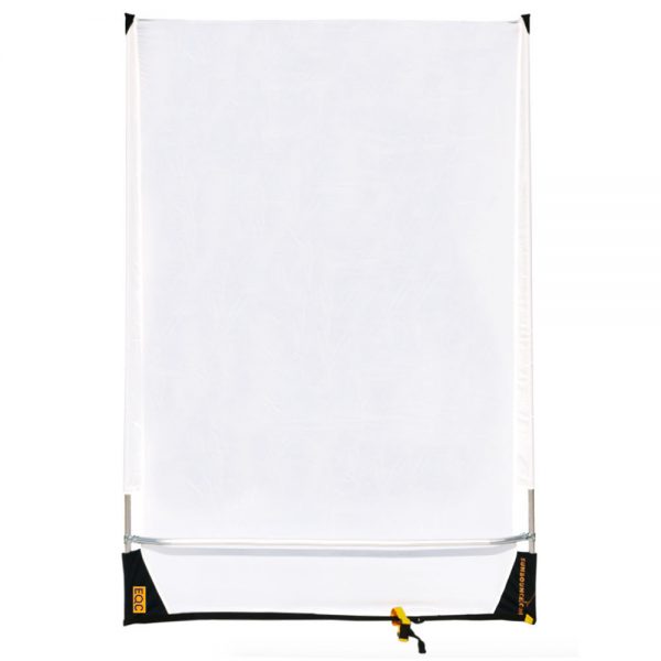 Sunbounce Sun-Swatter Pro Panel, wahlweise als Reflektor oder Diffusor am Ausleger nutzbar.
