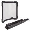 Flexibles Bi-Color-LED-Panel, das sich an Kanten anlegen lässt; Stromversorgung über D-Tap, ideal für Licht auf engem Raum. Tecpro Liteflex Bicolor, ein flexibles 1x1-LED-Panel mit D-Tap-Stromversorgung, biegbar für den Einsatz auf engem Raum.