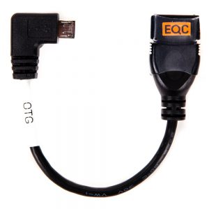 Tentacle Sync OTG-Adapterkabel, ein Kabel mit Micro-USB-Stecker auf USB-Typ-A-Buchse für den Host-Modus.
