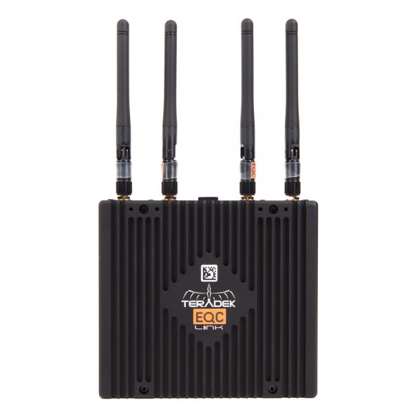 Teradek Link WLAN-Router mit vier Antennen und robustem Aluminiumgehäuse für den mobilen Einsatz.