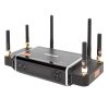 Bonding-Encoder für Live-Streams mit HDMI- und SDI-Eingang, H.264/HEVC-Codierung und eingebautem Rekorder. Teradek VidiU Go Live-Streaming-Encoder mit sechs Antennen für Bonding über LTE, WLAN und Ethernet.