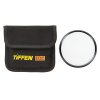 Infrarot-Sperrfilter mit 77-mm-Gewinde, im Set enthalten ist eine Tasche. Tiffen 77mm IR Cut Filter, verpackt mit schwarzer Schutztasche und EQC-Branding.