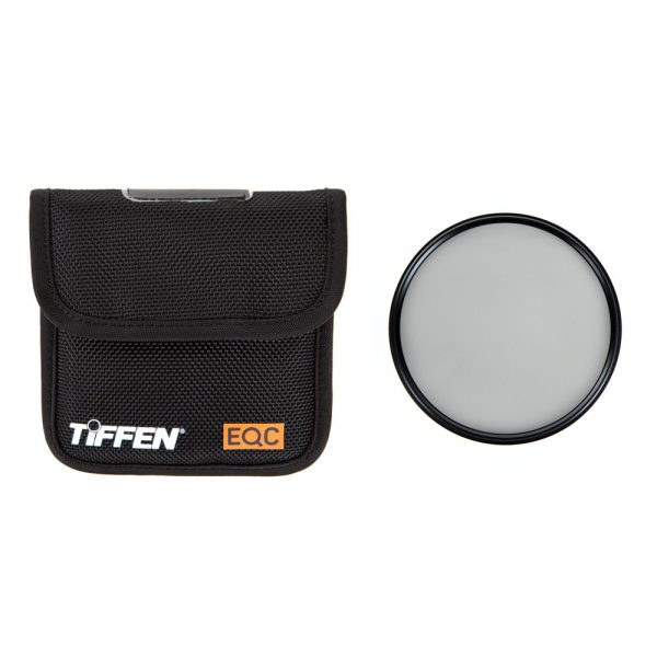 Tiffen 77mm IRND 0.3 Filter, verpackt mit schwarzer Schutztasche und EQC-Branding.
