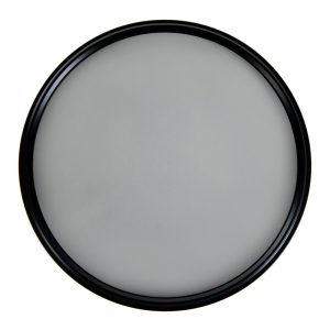 Tiffen 77mm IRND 0.6 Filter aus Water-White-Glas, rund mit 77-mm-Gewinde, freigestellt vor weißem Hintergrund.