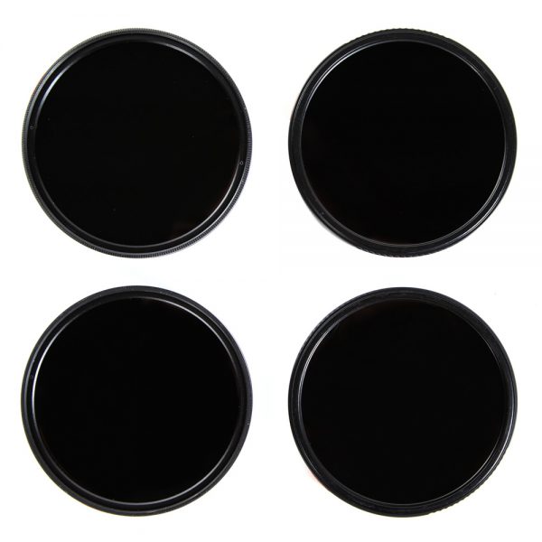 Tiffen 77mm IRND 1.2, 1.5, 1.8, 2.1 Filter Set mit vier stark getönten Rundfiltern, 77-mm-Gewinde.