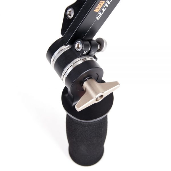 Tilta UH-T04 Griffgelenk mit Wooden-Camera-Druckknopfrosette und gepolstertem Handgriff.