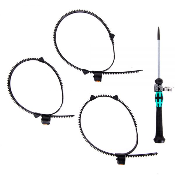 Vocas flexibles Zahnkranzset für Sony-OSS-Objektive mit 0,8-mod-Verzahnung für Follow-Focus-Systeme.