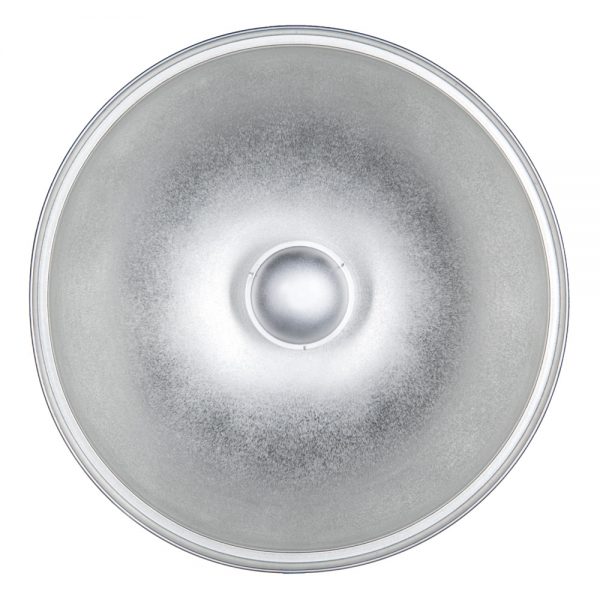 Walimex Beauty Dish mit 70 cm Durchmesser und Bowens-Anschluss für fokussiertes, weiches Licht.