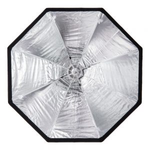 Walimex Octagon Easy Softbox mit 120 cm Durchmesser, Bowens-Anschluss und schnellem Schirm-Aufbau.