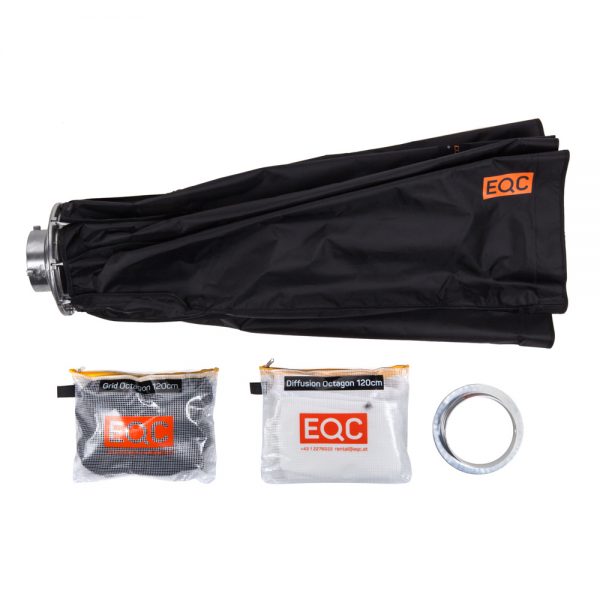 Walimex Octagon Easy Softbox mit 120 cm Durchmesser, Bowens-Anschluss und schnellem Schirm-Aufbau.