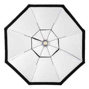 Walimex Octagon Softbox mit 150 cm Durchmesser, Bowens-Anschluss und über den Speedring 360° drehbar.