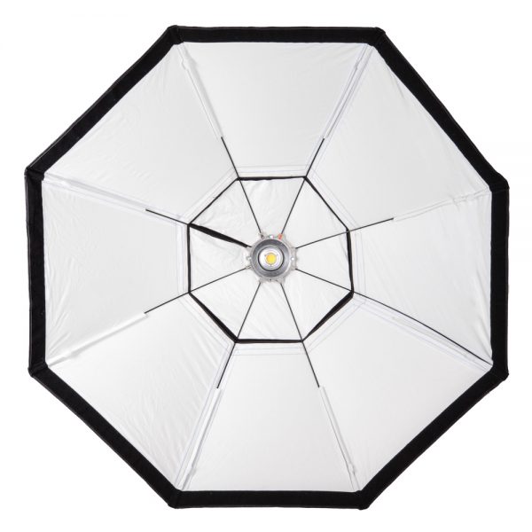 Walimex Octagon Softbox mit 150 cm Durchmesser, Bowens-Anschluss und über den Speedring 360° drehbar.