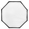 Achteckige Softbox (150 cm) mit Speedring für 360°-Drehung; im Set Wabengitter, zwei Diffusoren, Gold-Silber-Reflektoreinlagen und Tragetasche. Walimex Octagon Softbox mit 150 cm Durchmesser, Bowens-Anschluss und über den Speedring 360° drehbar.