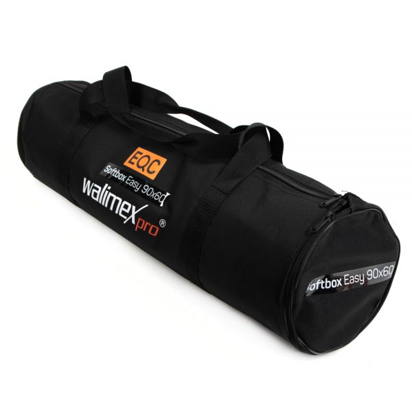 Walimex pro Softbox Easy 90 x 60cm in der beschrifteten Original-Transporttasche.