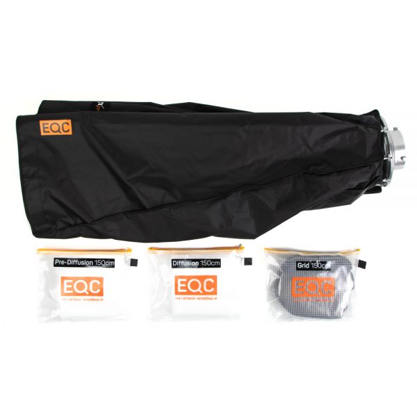 Walimex pro Softbox Oktagon Easy 150cm im Sack mit drei Taschen für Diffusoren und Gitter.