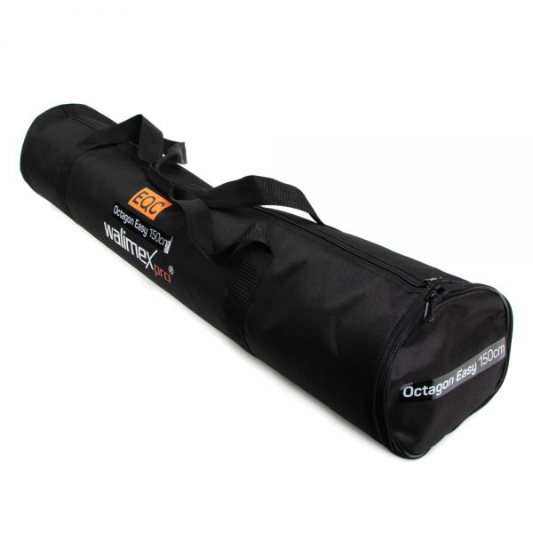 Walimex pro Softbox Oktagon Easy 150cm in der beschrifteten Original-Transporttasche.