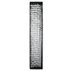 Schmale Streifen-Softbox mit schnellem Easy-Aufbau; erzeugt lange, schmale Lichtkanten und Reflexe für Kanten- und Streiflicht. Walimex pro Softbox Strip Light Easy 140 x 30cm mit montiertem Wabengitter für Streiflicht.