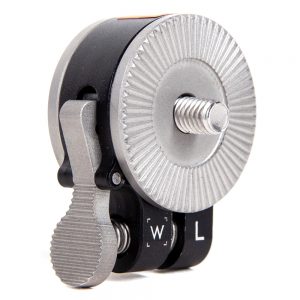 Wooden Camera Push Button ARRI-Rosette links mit 20 arretierbaren Griffpositionen.