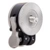 ARRI-Rosette (links) mit Druckknopf-Entriegelung, montiert zwischen Rosettengriff und ARRI-M6-Befestigungspunkt für schnelle Griffverstellung. Wooden Camera Push Button ARRI-Rosette links mit 20 arretierbaren Griffpositionen.
