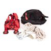 Sichert Leuchten, Traversen-Zubehör oder Kameratechnik über Kopf gegen Herabfallen. Set mit 10 m Seil, Auffanggerät, Karabiner, Gurt und Rucksack. Würth Fallsicherung mit 10 m Sicherungsseil und mitlaufendem Auffanggerät für Technik über Kopf.