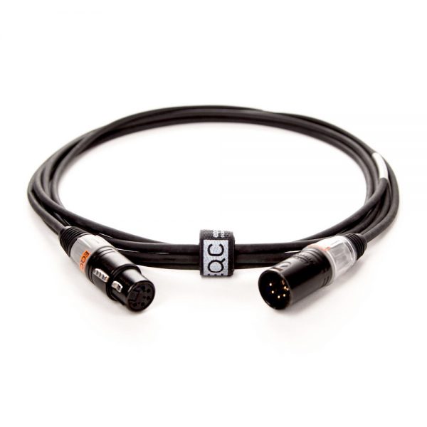5-poliges XLR-Kabel mit 3 m Länge für symmetrische Doppel-Audio- oder Steuersignale.