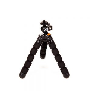 XSories Bendy flexibles Mini-Stativ mit biegbaren Beinen und verstellbarem Kugelkopf für Kompaktkameras.