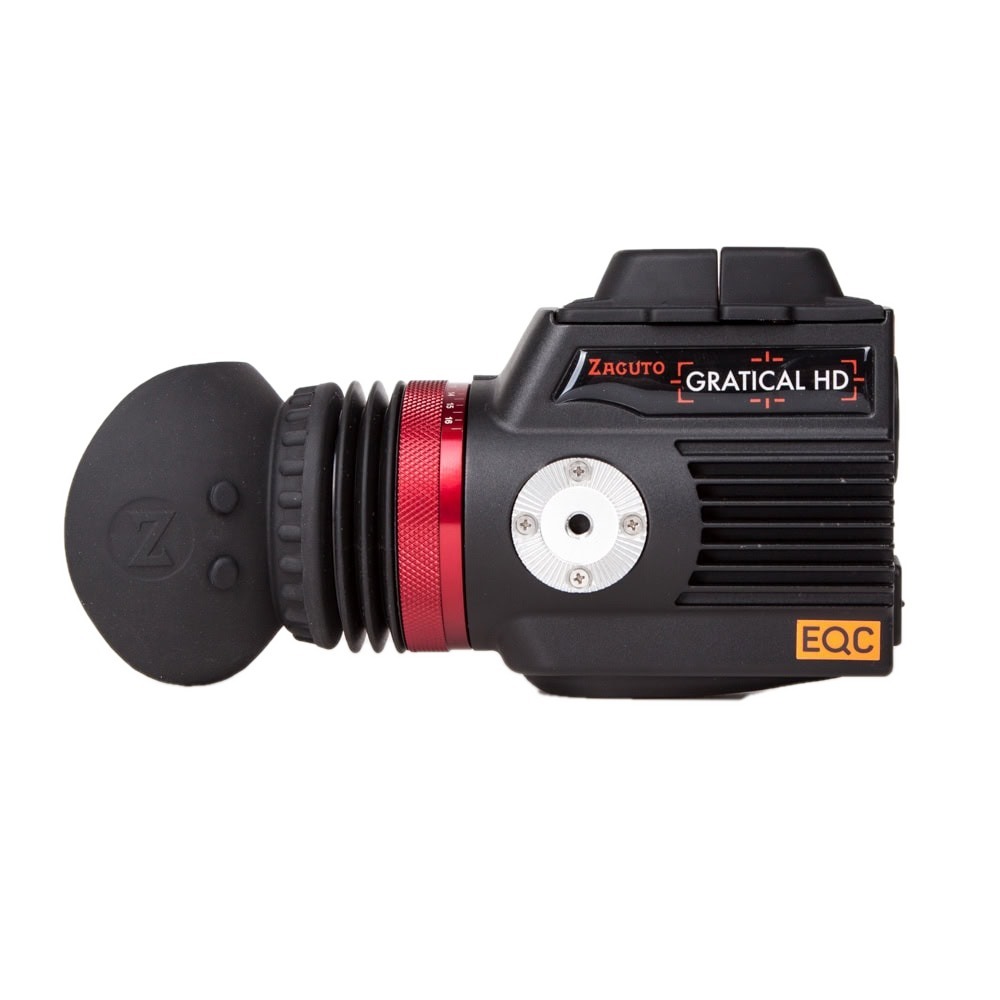 Zacuto Gratical HD elektronischer Micro-OLED-Sucher mit HDMI- und SDI-Eingang für Kamerarigs.