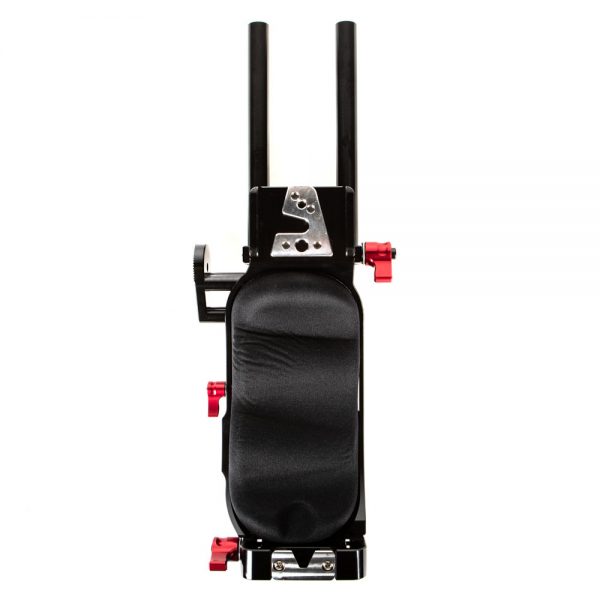 Zacuto VCT Pro Grundplatte für Kamera-Rigs mit VCT14-kompatiblem V-Keil und Gel-Schulterpolster.