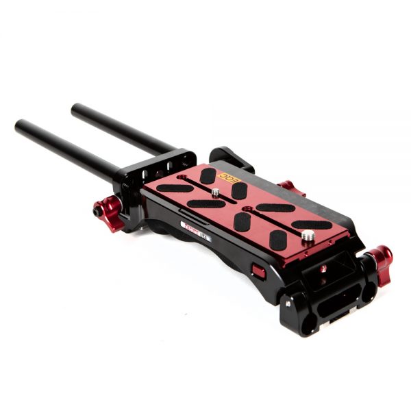 Zacuto VCT Pro Grundplatte für Kamera-Rigs mit VCT14-kompatiblem V-Keil und Gel-Schulterpolster.