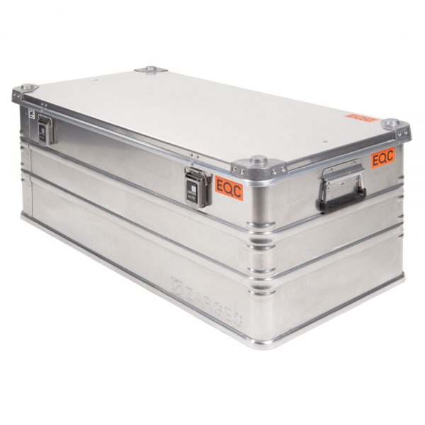 Zarges Aluminium Box K470 Transportkoffer mit 162 Liter Volumen und 10,9 kg Eigengewicht.