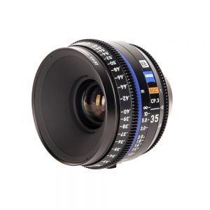 Zeiss Compact Prime CP.3 35mm T2.1 Cine-Objektiv mit 95 mm Frontdurchmesser für PL- oder EF-Mount.