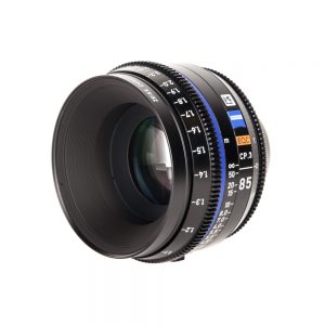 Zeiss Compact Prime CP.3 85mm T2.1 Cine-Objektiv mit 95 mm Frontdurchmesser für PL- oder EF-Mount.