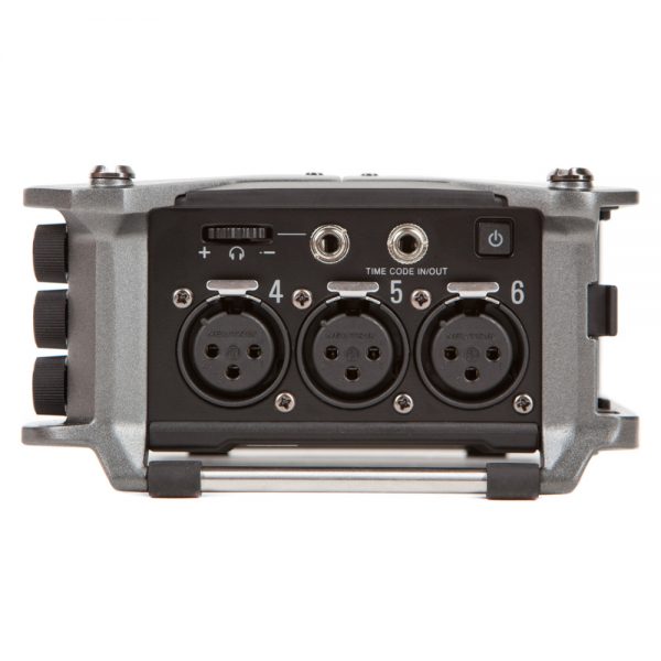 Zoom F6 MultiTrack Field Rekorder mit sechs XLR-Eingängen und 32-Bit-Float-Aufnahmefunktion.