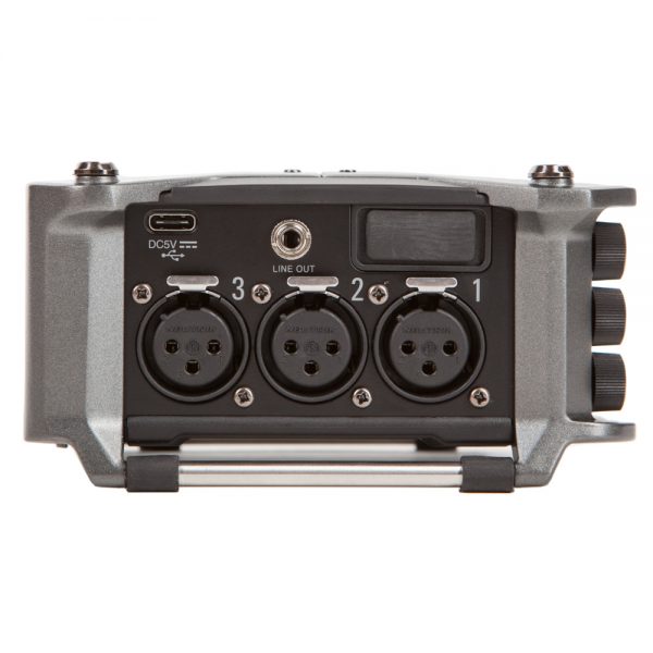 Zoom F6 MultiTrack Field Rekorder mit sechs XLR-Eingängen und 32-Bit-Float-Aufnahmefunktion.