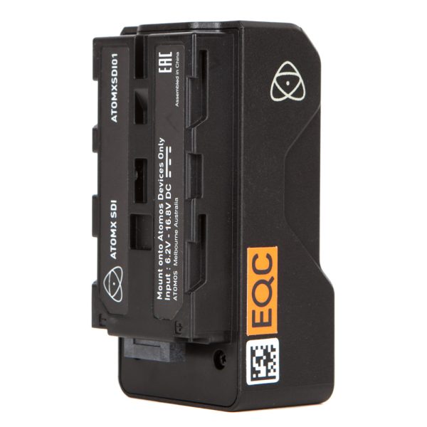 Atomos AtomX SDI Modul, kompaktes Erweiterungsmodul mit zwei 12G-SDI-Anschlüssen für Recorder.