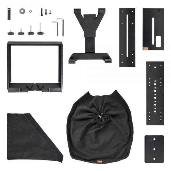 Datavideo TP-300 Tablet Teleprompter für Tablets bis 11,6 Zoll, mit klappbarer Haube und Halterung.