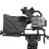 Verwandelt ein Tablet von 110 bis 210 mm Breite in einen Teleprompter für mobilen und Studio-Einsatz. Datavideo TP-300 Tablet Teleprompter für Tablets bis 11,6 Zoll, mit klappbarer Haube und Halterung.