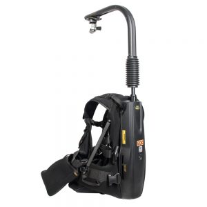 Easyrig Vario 5 Kamera-Tragsystem für 5 bis 17 kg Tragfähigkeit mit gefedertem Stoßdämpfer-Arm.