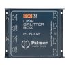 Passiver Signalverteiler, der ein Eingangssignal über Übertrager verlustfrei auf zwei Ausgänge splittet und Brummschleifen verhindert. Palmer PLS-02 passiver Zweikanal-Line-Splitter mit Erdungsanhebungsschalter für symmetrische und unsymmetrische Signale.
