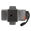Steuert Pan und Tilt einer Blackmagic Micro Studio Kamera 4K per SDI-Rücksignal, inklusive Zoom-, Fokus- und Blendensteuerung geeigneter Objektive. Pan/Tilt Remote Head für Blackmagic Micro Studio Kamera 4K mit 340° Schwenk- und ±15° Neigebereich.