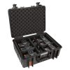 Steuert Pan und Tilt einer Blackmagic Micro Studio Kamera 4K per SDI-Rücksignal, inklusive Zoom-, Fokus- und Blendensteuerung geeigneter Objektive. Pan/Tilt Remote Head für Blackmagic Micro Studio Kamera 4K mit 340° Schwenk- und ±15° Neigebereich.