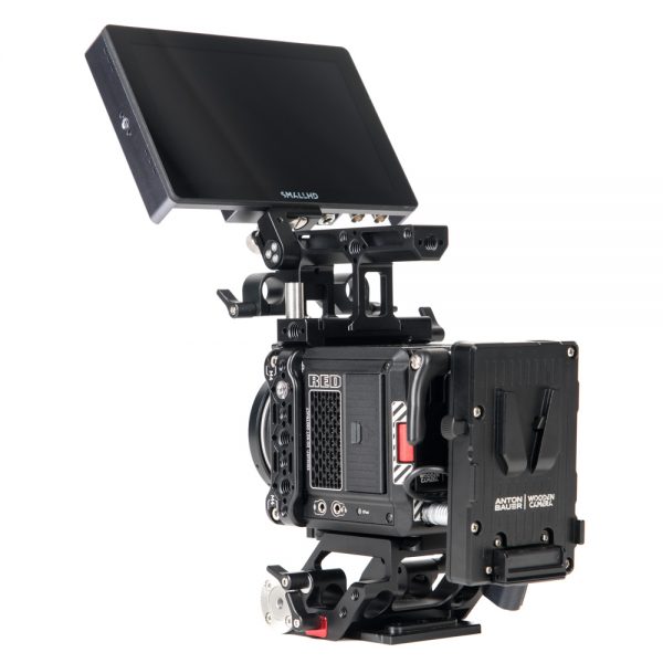 RED KOMODO 6K Kinokamera mit V-Mount-Akkuplatte und Global-Shutter-Sensor in Super35.