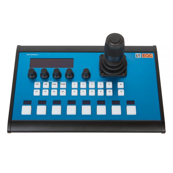 SKAARHOJ PTZ Pro Controller für PTZ-Kameras mit 3-Achsen-Halleffekt-Joystick und PoE-Unterstützung.