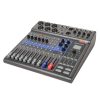 Sechs Mikrofonvorverstärker, vier Kopfhörerausgänge und Telefonbuchse für Call-in-Interviews. Zoom LiveTrak L-8 portabler Digitalmixer und Rekorder mit sechs XLR-Eingängen und zehn Fadern.