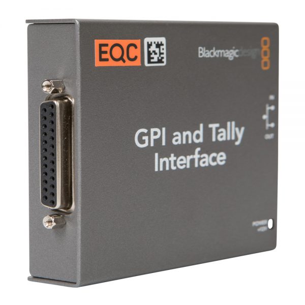 Blackmagic Design GPI & Tally Interface zeigt den On-Air-Status von Videosignalen über 8 Tally-Ausgänge an.