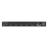Die EDID-Konfiguration lässt sich über DIP-Schalter auf der Rückseite anpassen. Blustream SP14AB-V2 4K-HDMI-Verteiler mit vier HDMI-Ausgängen auf der Rückseite.