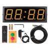 Für exaktes Timing im Livestream-Betrieb, steuerbar per Fernbedienung, Betrieb über Netzstrom oder V-Mount-Akku. Countdown LED Präsentations-Timer mit vierstelliger, dimmbarer gelber LED-Anzeige für Livestreams.