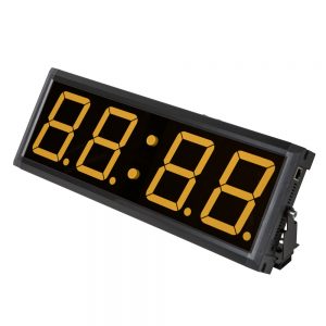 Countdown LED Präsentations-Timer mit vierstelliger, dimmbarer gelber LED-Anzeige für Livestreams.