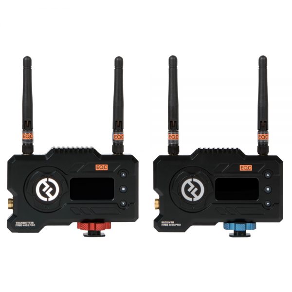 Hollyland Mars 400S Pro HDMI + SDI Videofunk-System mit Sender und Empfänger, je zwei Antennen.